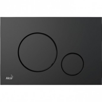 Кнопка управления ALCAPLAST M678 для скрытых систем инсталляции, черный матовый Кнопка управления ALCAPLAST M678 для скрытых систем инсталляции, черный матовый