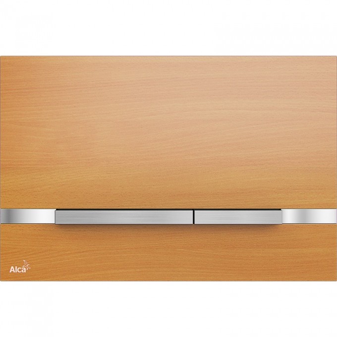 Кнопка управления ALCAPLAST FLAT металл, матовый, цвет Бук STRIPE-BEECH Кнопка управления ALCAPLAST FLAT металл, матовый, цвет Бук STRIPE-BEECH