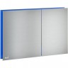 Кнопка управления ALCAPLAST с подсветкой, металл матовый, цвет голубой AIR LIGHT-BLUE