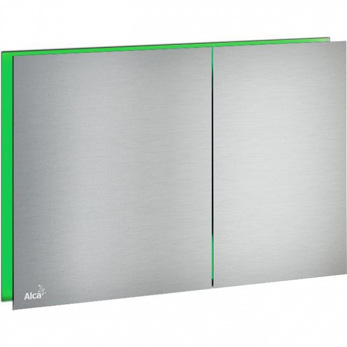Кнопка управления ALCAPLAST с подсветкой, металл матовый, цвет зеленый AIR LIGHT-GREEN Кнопка управления ALCAPLAST с подсветкой, металл матовый, цвет зеленый AIR LIGHT-GREEN