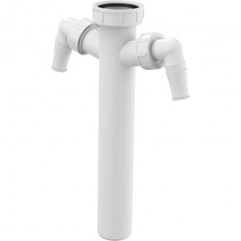 Переходник ALCAPLAST A44M-DN40 с накидной гайкой 6/4" и двумя подводками