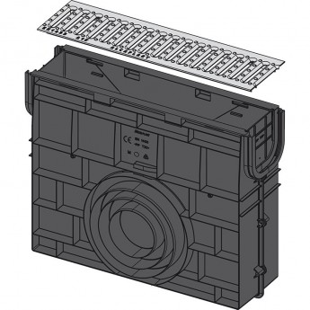Пескоуловитель ALCAPLAST AVZ101R-R101S для дренажного канала AVZ101 без рамы с оцинкованной решеткой Т-образного профиля Пескоуловитель ALCAPLAST AVZ101R-R101S для дренажного канала AVZ101 без рамы с оцинкованной решеткой Т-образного профиля