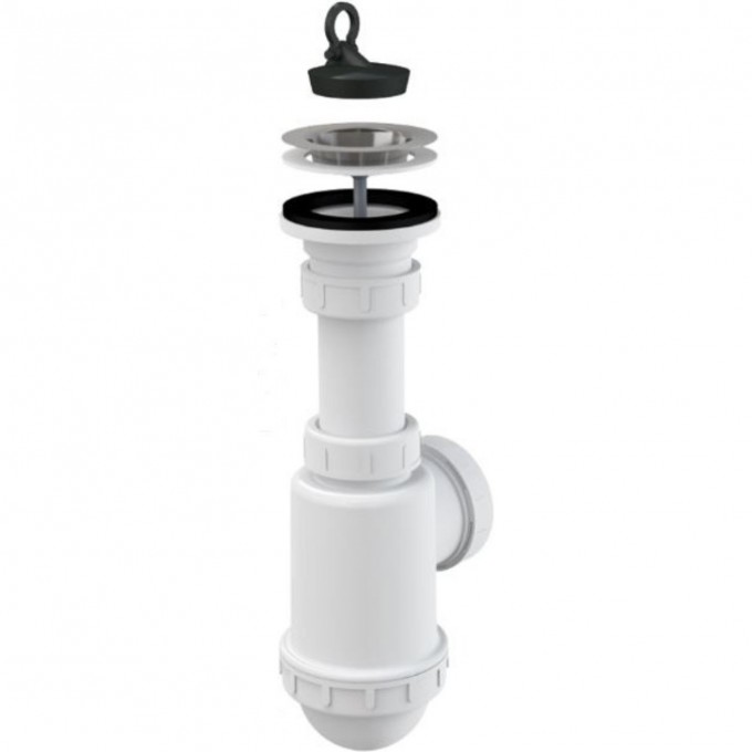 Сифон ALCAPLAST A441P-DN50/40 для мойки, c нержавеющей решеткой Ø70 A441-DN50/40 Сифон ALCAPLAST A441P-DN50/40 для мойки, c нержавеющей решеткой Ø70 A441-DN50/40