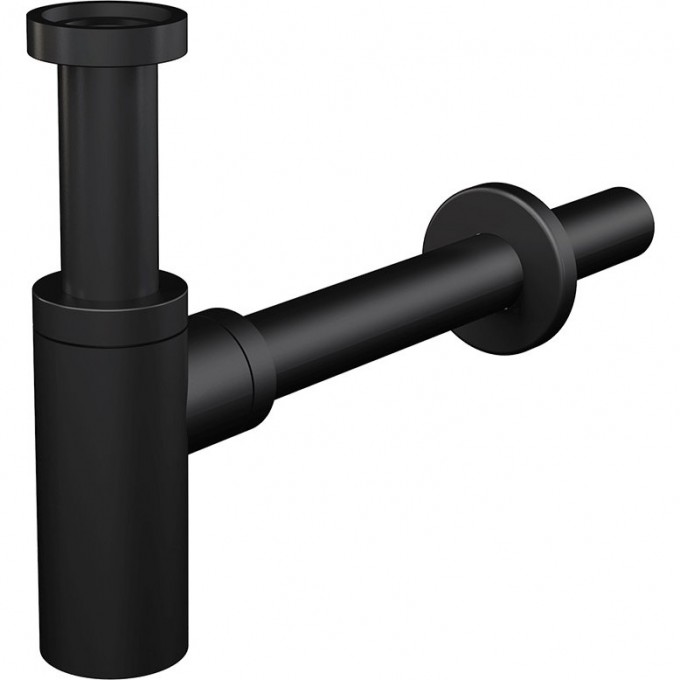Сифон ALCAPLAST для умывальника Ø32 DESIGN, круглый, черный матовый, с покрытием A400BLACK Сифон ALCAPLAST для умывальника Ø32 DESIGN, круглый, черный матовый, с покрытием A400BLACK