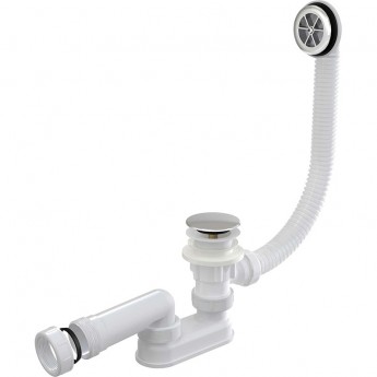 Сифон ALCAPLAST AG210132160 для ванны click/clack, хромированный пластик