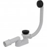 Сифон ALCAPLAST для ванны click/clak, черный матовый, длина 100 см A507BLACK-100
