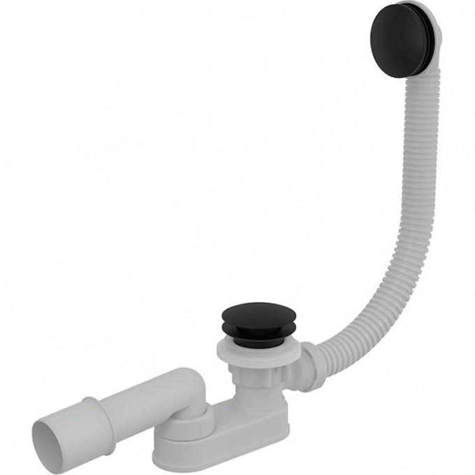 Сифон ALCAPLAST для ванны click/clak, черный матовый, длина 57 см A507BLACK Сифон ALCAPLAST для ванны click/clak, черный матовый, длина 57 см A507BLACK