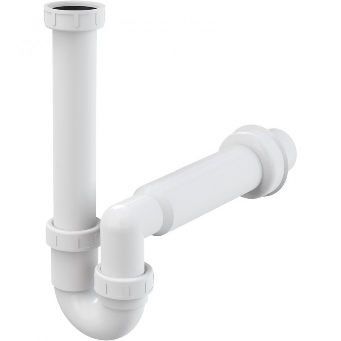 Сифон ALCAPLAST трубчатый с накидной гайкой 6/4", без штуцера A80-DN50 Сифон ALCAPLAST трубчатый с накидной гайкой 6/4", без штуцера A80-DN50