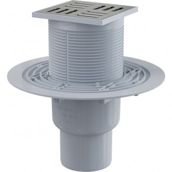 Сливной трап ALCAPLAST APV201 105х105/50/75, подводка – прямая