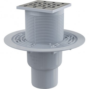 Сливной трап ALCAPLAST APV202 105х105/50/75, подводка – прямая