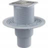Сливной трап ALCAPLAST 105х105/50/75, подводка – прямая APV2311