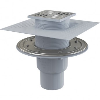 Сливной трап ALCAPLAST APV2324 105х105/50/75, подводка – прямая