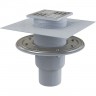 Сливной трап ALCAPLAST 105х105/50/75, подводка – прямая APV2324
