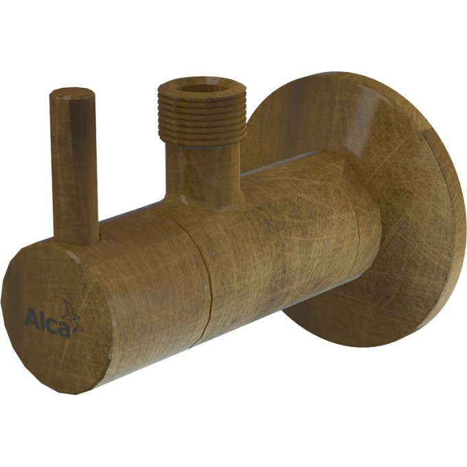 Угловой вентиль ALCAPLAST с фильтром 1/2"х3/8", круглый, бронза-antic ARV001-ANTIC Угловой вентиль ALCAPLAST с фильтром 1/2"х3/8", круглый, бронза-antic ARV001-ANTIC
