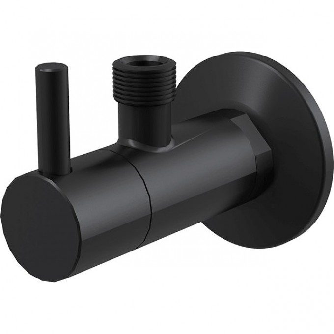 Угловой вентиль ALCAPLAST с фильтром 1/2"х3/8", круглый, черный матовый ARV001-BLACK Угловой вентиль ALCAPLAST с фильтром 1/2"х3/8", круглый, черный матовый ARV001-BLACK