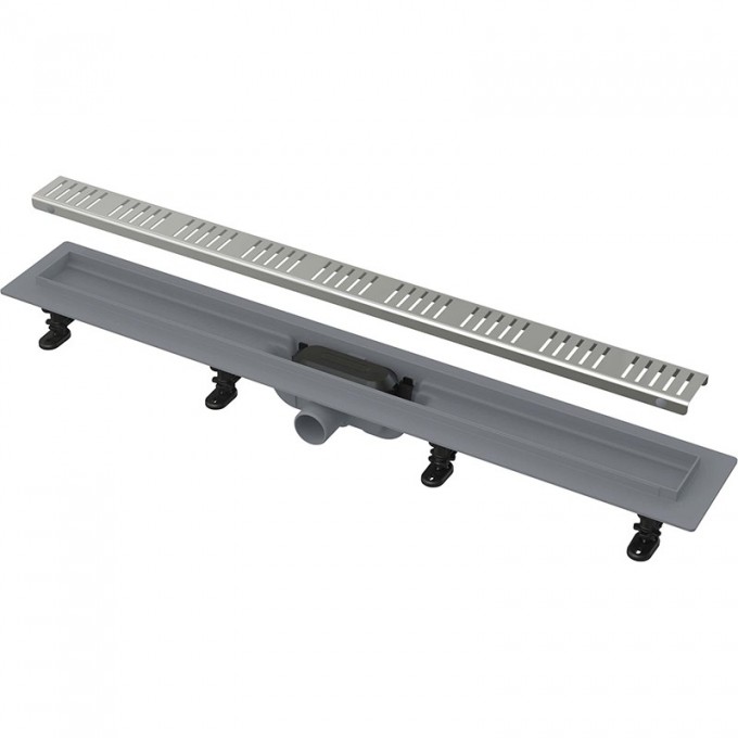 Водоотводящий желоб ALCAPLAST APZ10 SIMPLE с порогами для перфорированной решетки AG100401850 Водоотводящий желоб ALCAPLAST APZ10 SIMPLE с порогами для перфорированной решетки AG100401850