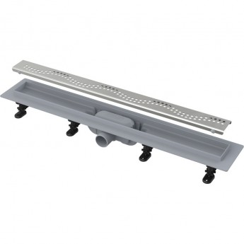 Водоотводящий желоб ALCAPLAST APZ8 SIMPLE AG100101650 с порогами для перфорированной решетки