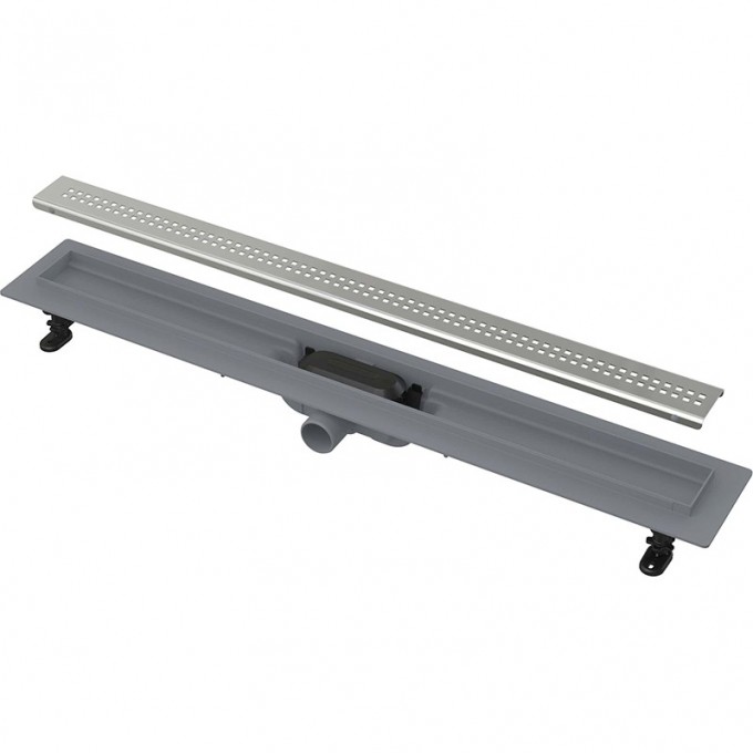 Водоотводящий желоб ALCAPLAST APZ9 SIMPLE с порогами для перфорированной решетки AG100201550 Водоотводящий желоб ALCAPLAST APZ9 SIMPLE с порогами для перфорированной решетки AG100201550