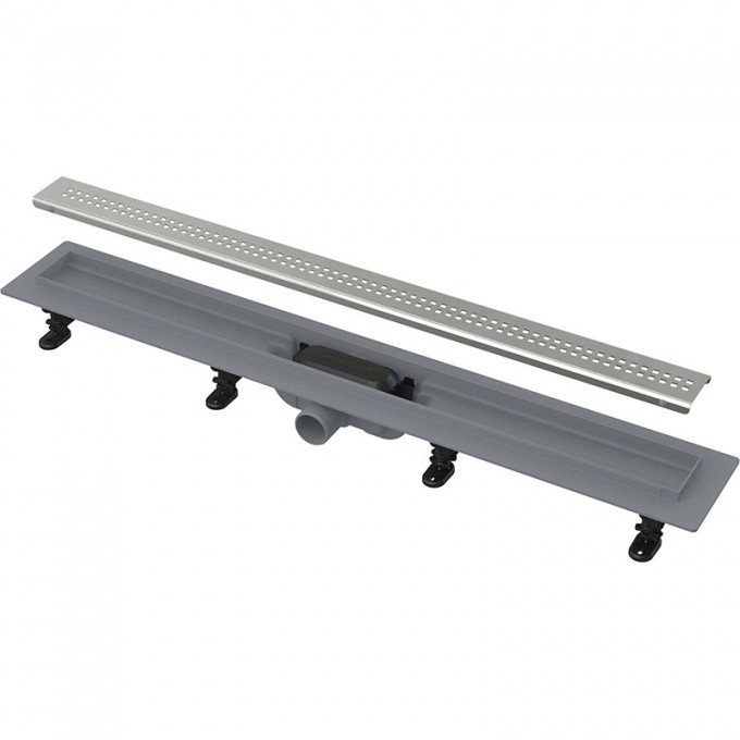 Водоотводящий желоб ALCAPLAST APZ9 SIMPLE с порогами для перфорированной решетки AG100201950 Водоотводящий желоб ALCAPLAST APZ9 SIMPLE с порогами для перфорированной решетки AG100201950