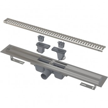 Водоотводящий желоб ALCAPLAST APZ1SMART-LINE-750 с перфорированной решеткой Водоотводящий желоб ALCAPLAST APZ1SMART-LINE-750 с перфорированной решеткой