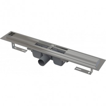 Водоотводящий желоб ALCAPLAST APZ1101-750 с порогами для перфорированной решетки, низкий, вертикальный сток Водоотводящий желоб ALCAPLAST APZ1101-750 с порогами для перфорированной решетки, низкий, вертикальный сток