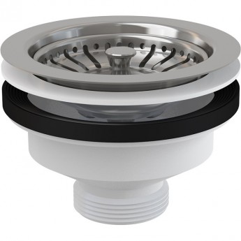 Водослив сифона ALCAPLAST A37 для мойки 6/4" с нержавеющей решеткой Ø115