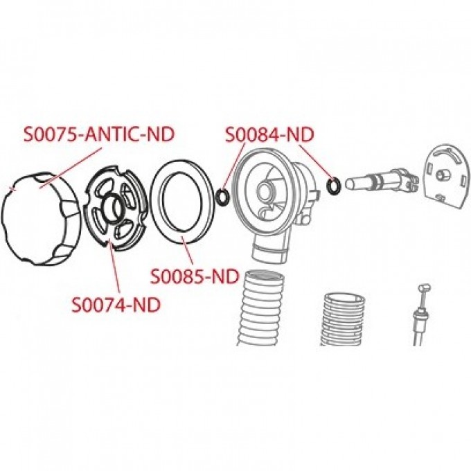 Запасная часть к сифонам ALCAPLAST для ванн S0085-ND Запасная часть к сифонам ALCAPLAST для ванн S0085-ND